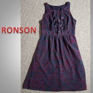 Ronson ruffled dress women's size medium